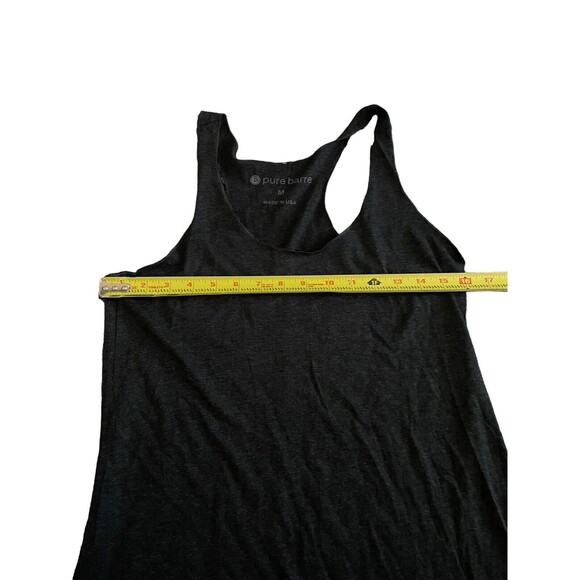 Pure Barre Tank Top Women's Medium Dark Gray 250‎ Club Workout Fitness - Picture 3 of 3
